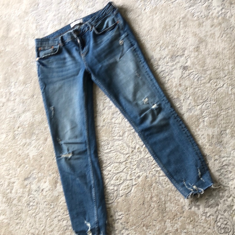 Distressed jeans. Worn only twice